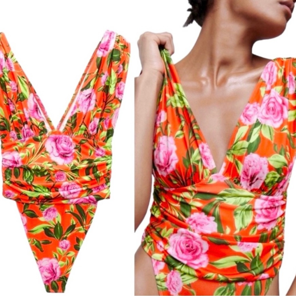 NWT Zara tropical bodysuit